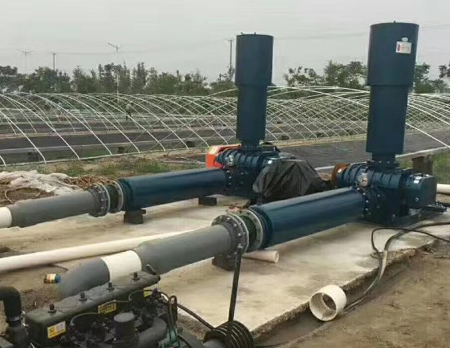 水產養殖客戶風機安裝現場